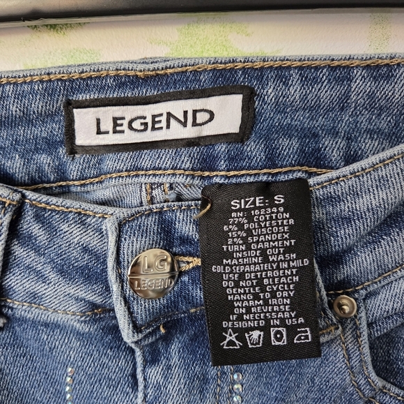 Legend Stretch Rhinestone Studded Jeans. - Picture 4 of 7